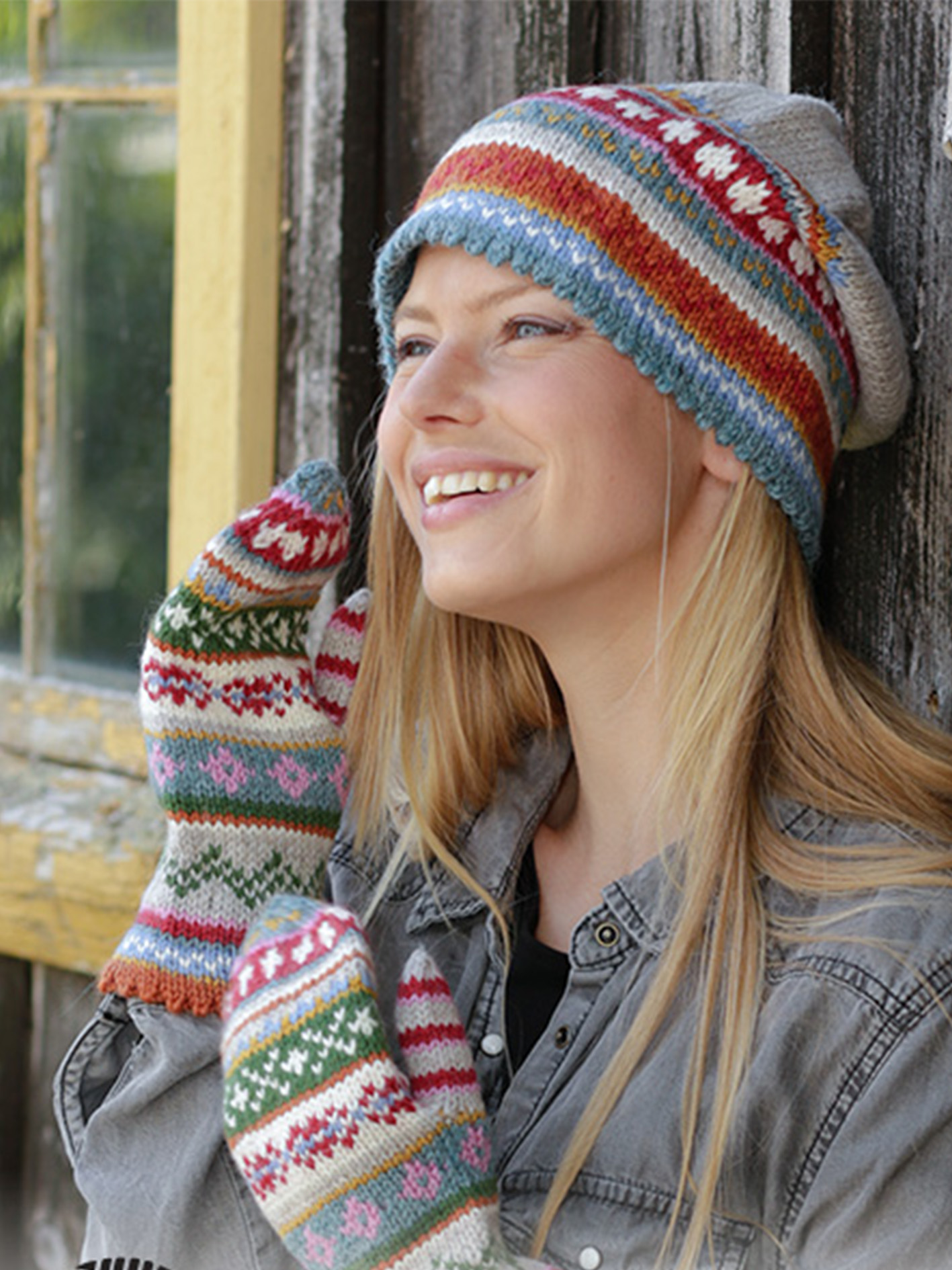 ski-lodge-chunky-crochet-padrao-de-chapeu-pom